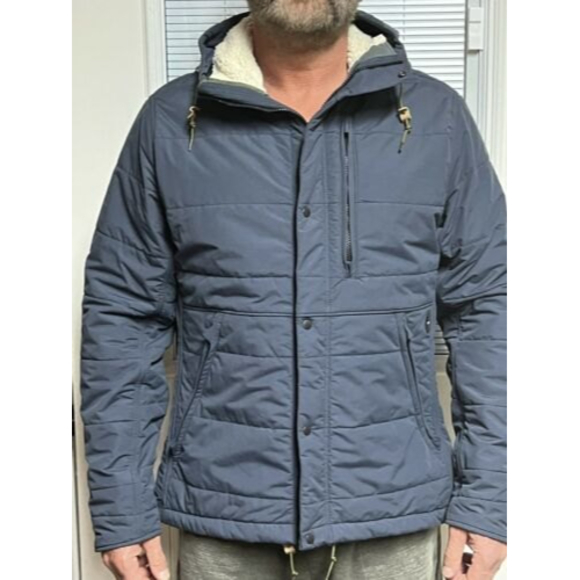 Relwen Men's Channel Boarder Jacket Large Blue NWOTB006